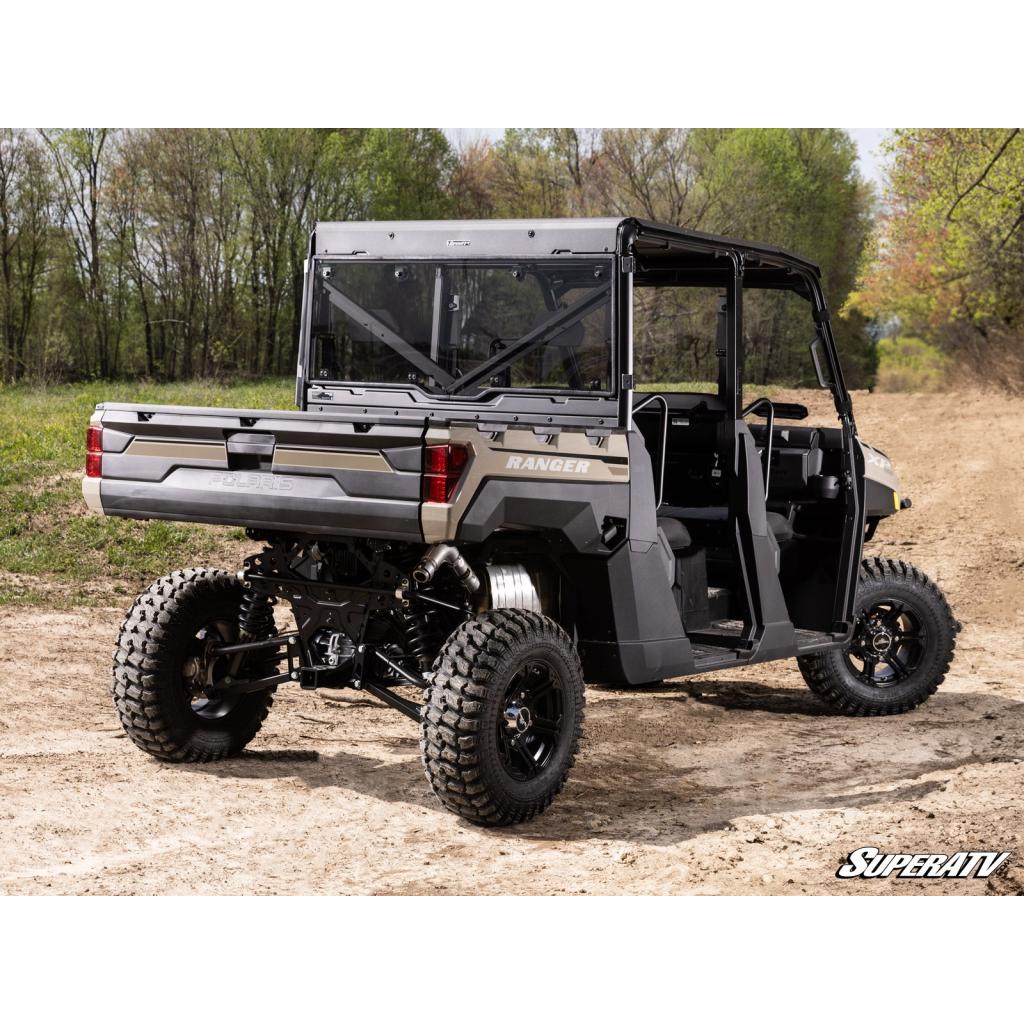 SuperATV Polaris Ranger 1000 Scratch - Resistant Rear Windshield - MojoMotoSport.com
