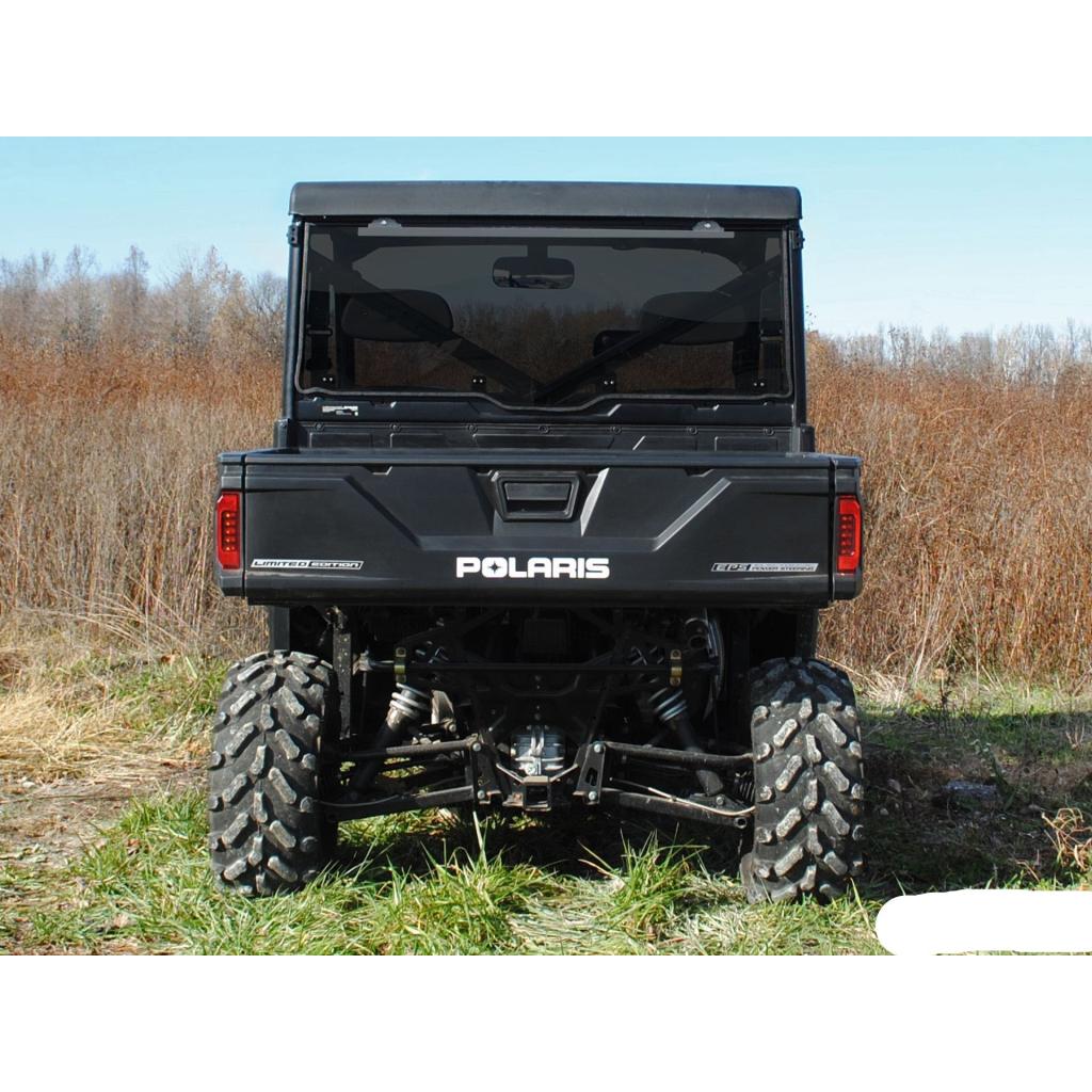 SuperATV Polaris Ranger 1000 Scratch - Resistant Rear Windshield - MojoMotoSport.com