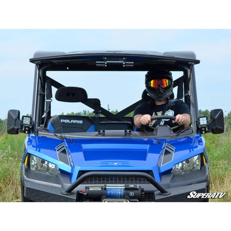SuperATV Polaris Ranger 570 Scratch Resistant Flip Windshield - MojoMotoSport.com