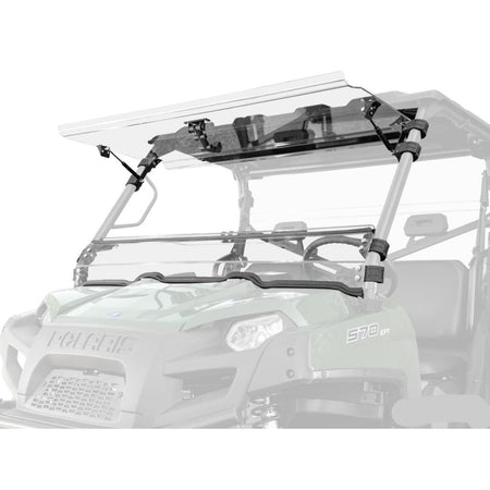 SuperATV Polaris Ranger 800 Scratch Resistant Flip Windshield - MojoMotoSport.com
