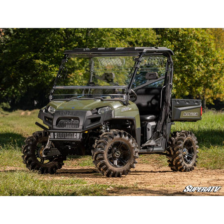SuperATV Polaris Ranger 800 Scratch - Resistant Flip Windshield - MojoMotoSport.com