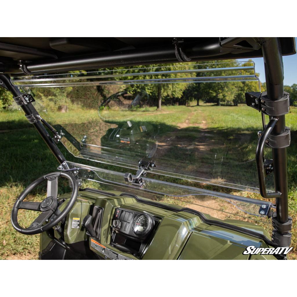 SuperATV Polaris Ranger 800 Scratch - Resistant Flip Windshield - MojoMotoSport.com
