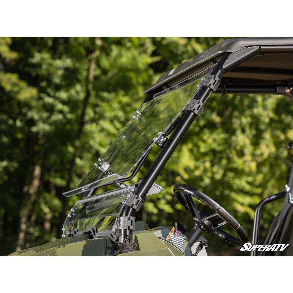 SuperATV Polaris Ranger 800 Scratch Resistant Flip Windshield - MojoMotoSport.com