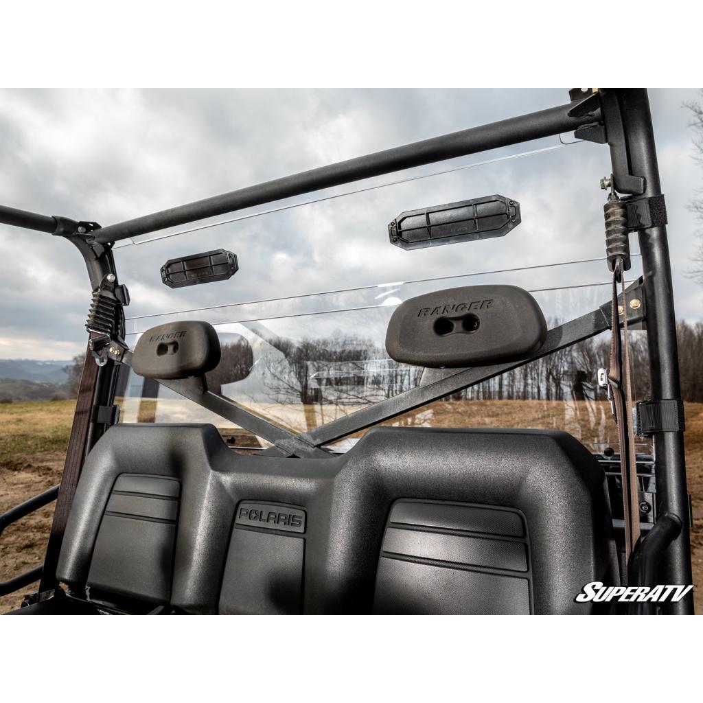 SuperATV Polaris Ranger Full Size 800 Vented Full Rear Windshield - MojoMotoSport.com