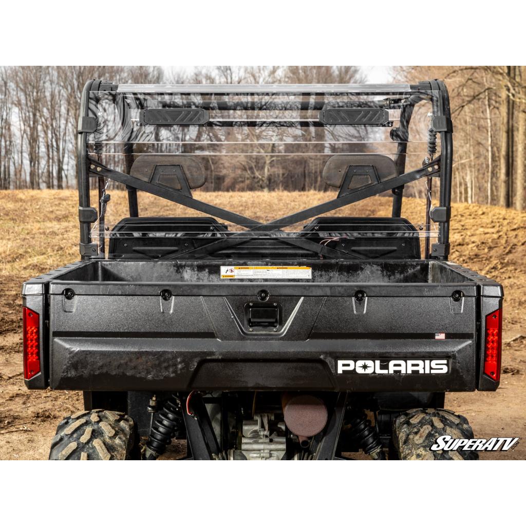 SuperATV Polaris Ranger Full Size 800 Vented Full Rear Windshield - MojoMotoSport.com