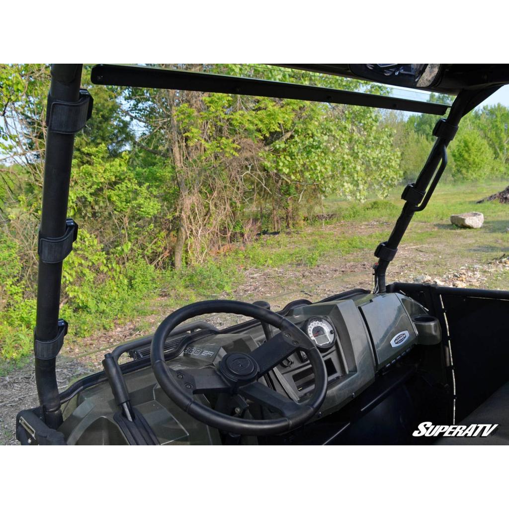 SuperATV Polaris Ranger Fullsize 570 Scratch Resistant Full Windshield - MojoMotoSport.com