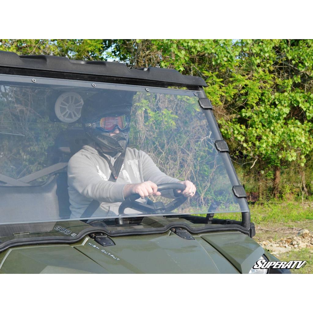 SuperATV Polaris Ranger Fullsize 570 Scratch Resistant Full Windshield - MojoMotoSport.com