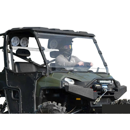 SuperATV Polaris Ranger Fullsize 570 Scratch Resistant Full Windshield - MojoMotoSport.com