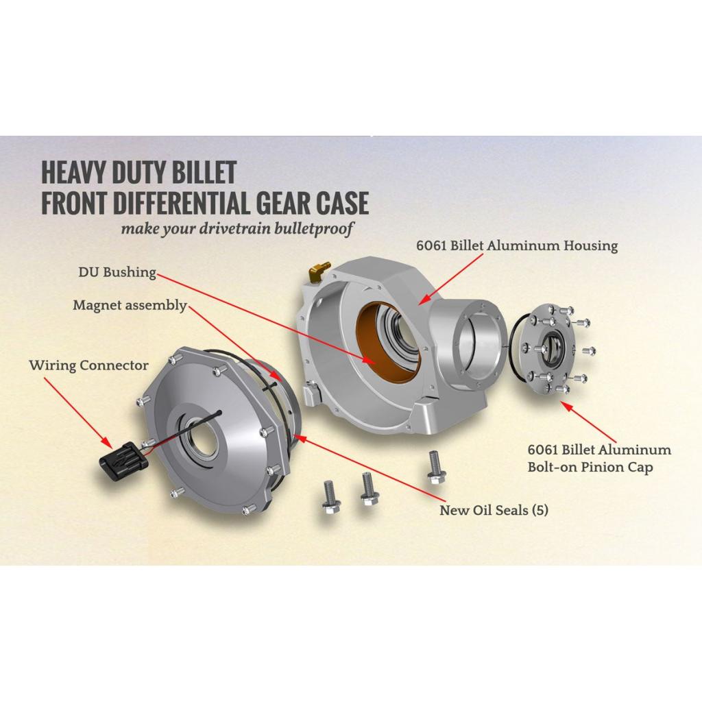 SuperATV Polaris Ranger Heavy - Duty Front Differential Gear Case - MojoMotoSport.com