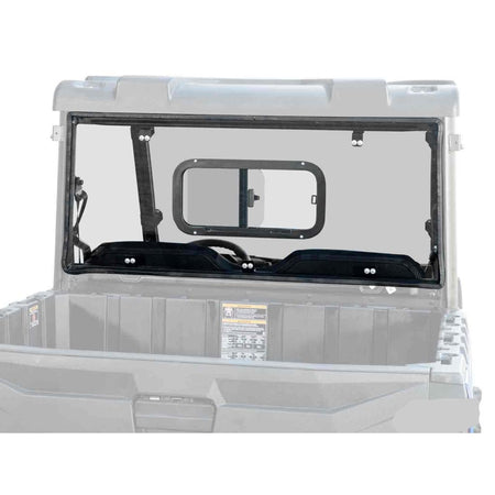 SuperATV Polaris Ranger Midsize Rear Sliding Windshield - MojoMotoSport.com