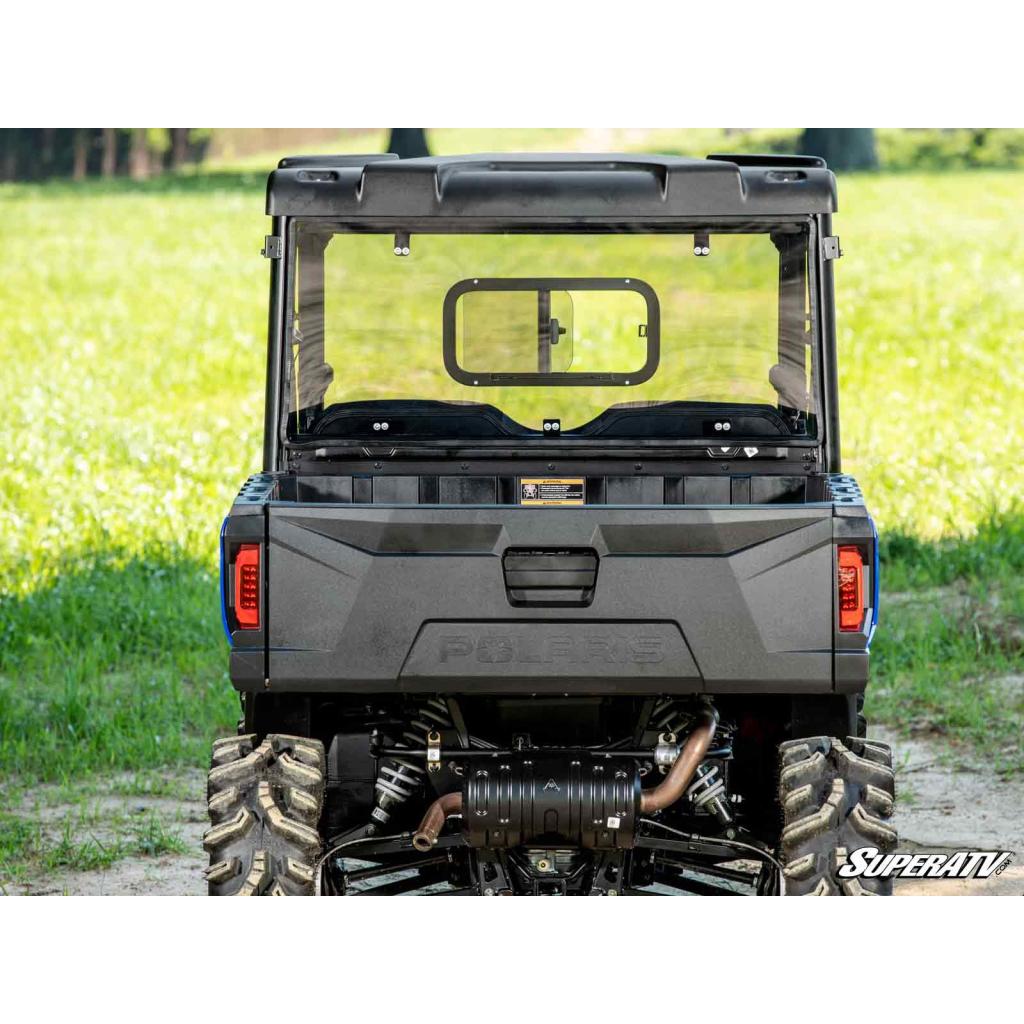 SuperATV Polaris Ranger Midsize Rear Sliding Windshield - MojoMotoSport.com