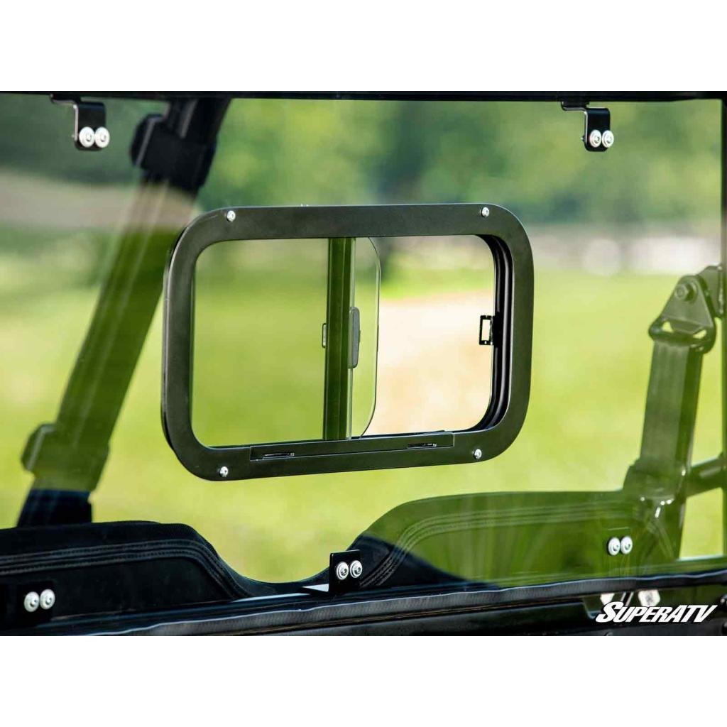 SuperATV Polaris Ranger Midsize Rear Sliding Windshield - MojoMotoSport.com