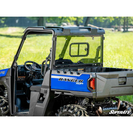 SuperATV Polaris Ranger Midsize Rear Sliding Windshield - MojoMotoSport.com