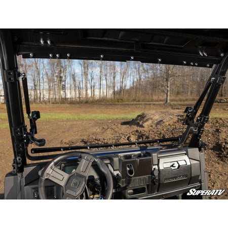 SuperATV Polaris Ranger SP 570 Scratch - Resistant Flip Windshield - MojoMotoSport.com