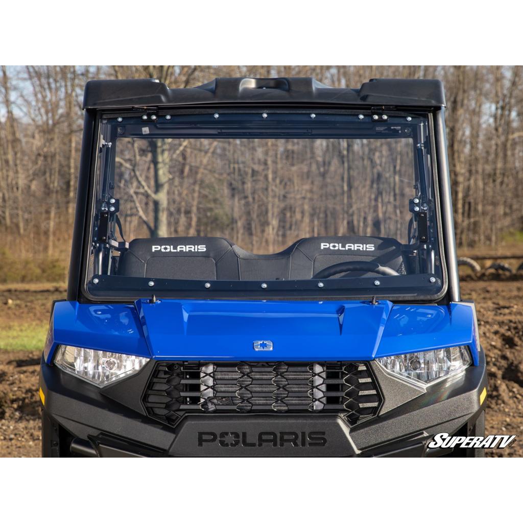 SuperATV Polaris Ranger SP 570 Scratch - Resistant Flip Windshield - MojoMotoSport.com