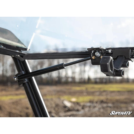 SuperATV Polaris Ranger SP 570 Scratch - Resistant Flip Windshield - MojoMotoSport.com