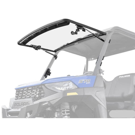 SuperATV Polaris Ranger SP 570 Scratch - Resistant Flip Windshield - MojoMotoSport.com