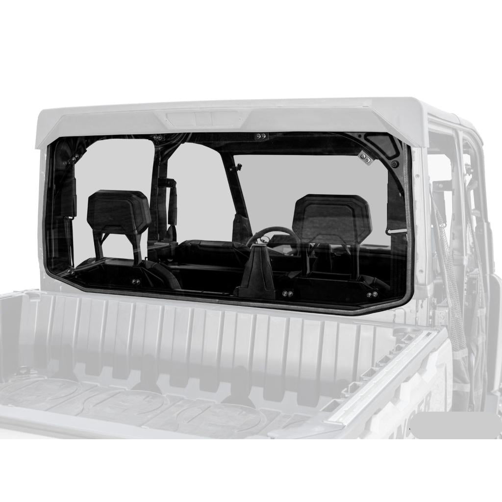 SuperATV Polaris Ranger XD 1500 Scratch - Resistant Rear Windshield - MojoMotoSport.com