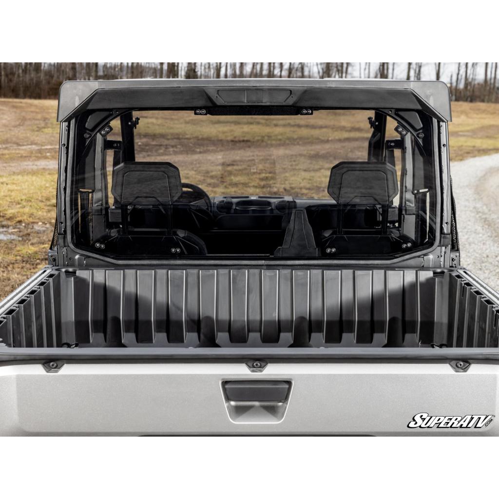SuperATV Polaris Ranger XD 1500 Scratch - Resistant Rear Windshield - MojoMotoSport.com