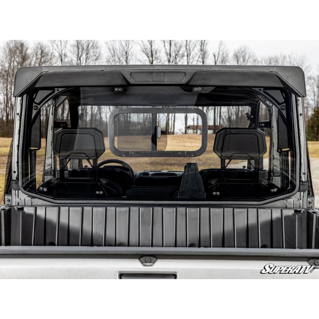 SuperATV Polaris Ranger XD 1500 Sliding Rear Windshield - MojoMotoSport.com