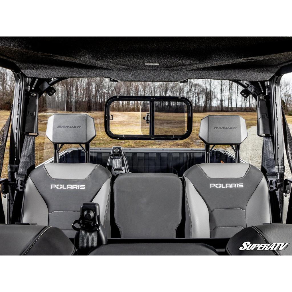 SuperATV Polaris Ranger XD 1500 Sliding Rear Windshield - MojoMotoSport.com