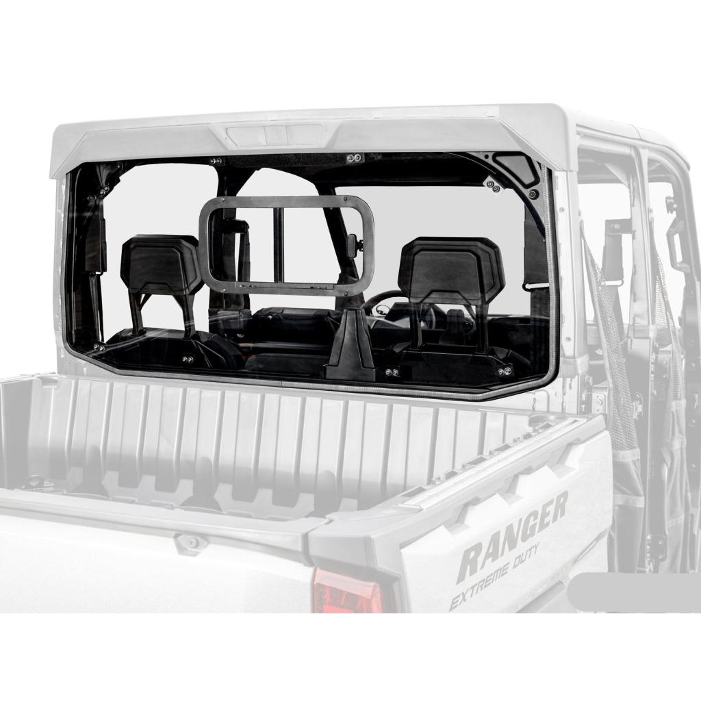 SuperATV Polaris Ranger XD 1500 Sliding Rear Windshield - MojoMotoSport.com