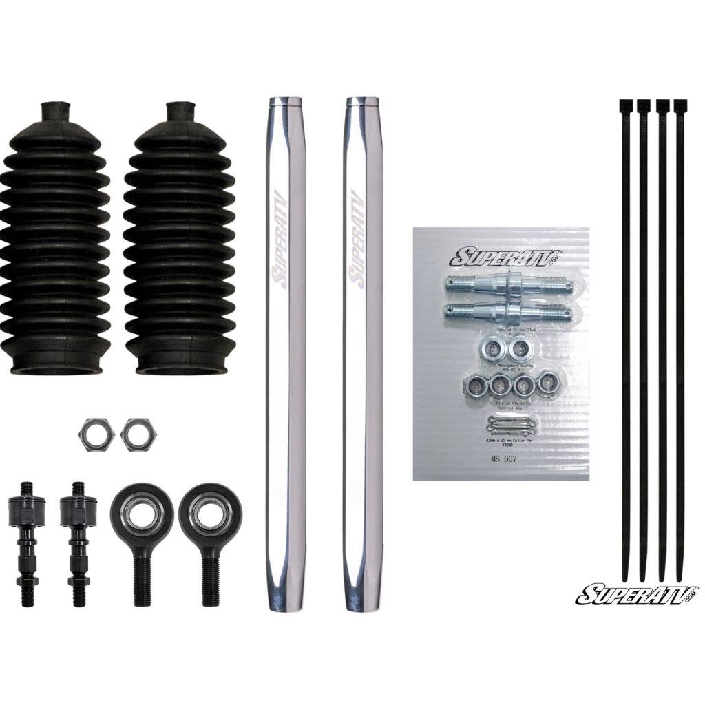 SuperATV Polaris Ranger XP 1000 Billet Aluminum Hex Tie Rod Kit - MojoMotoSport.com