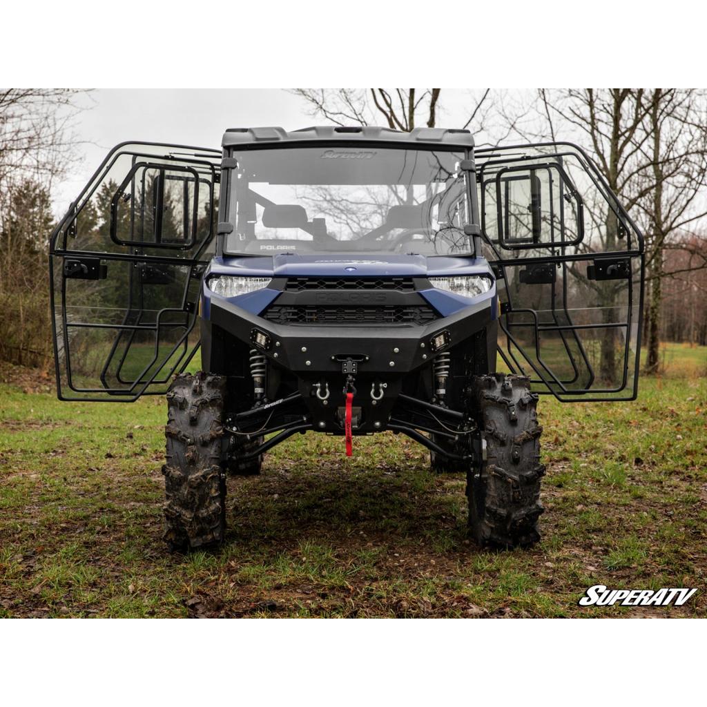SuperATV Polaris Ranger XP 1000 Crew Convertible Cab Enclosure Doors - MojoMotoSport.com
