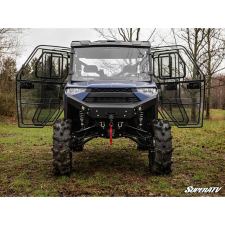 SuperATV Polaris Ranger XP 1000 Crew Convertible Cab Enclosure Doors - MojoMotoSport.com