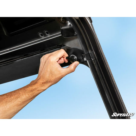 SuperATV Polaris Ranger XP 1000 Flip Down Glass Windshield - MojoMotoSport.com