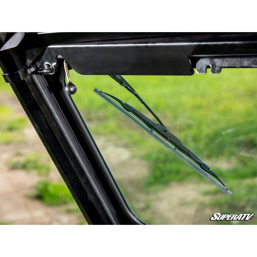 SuperATV Polaris Ranger XP 1000 Flip Down Glass Windshield - MojoMotoSport.com
