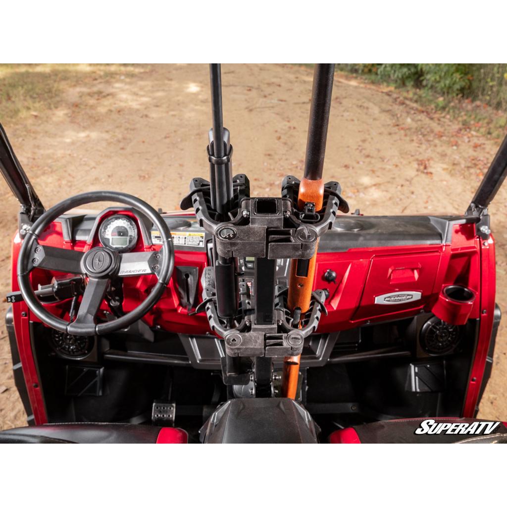 SuperATV Polaris Ranger XP 1000 Floor - Mounted Gun Holder - MojoMotoSport.com
