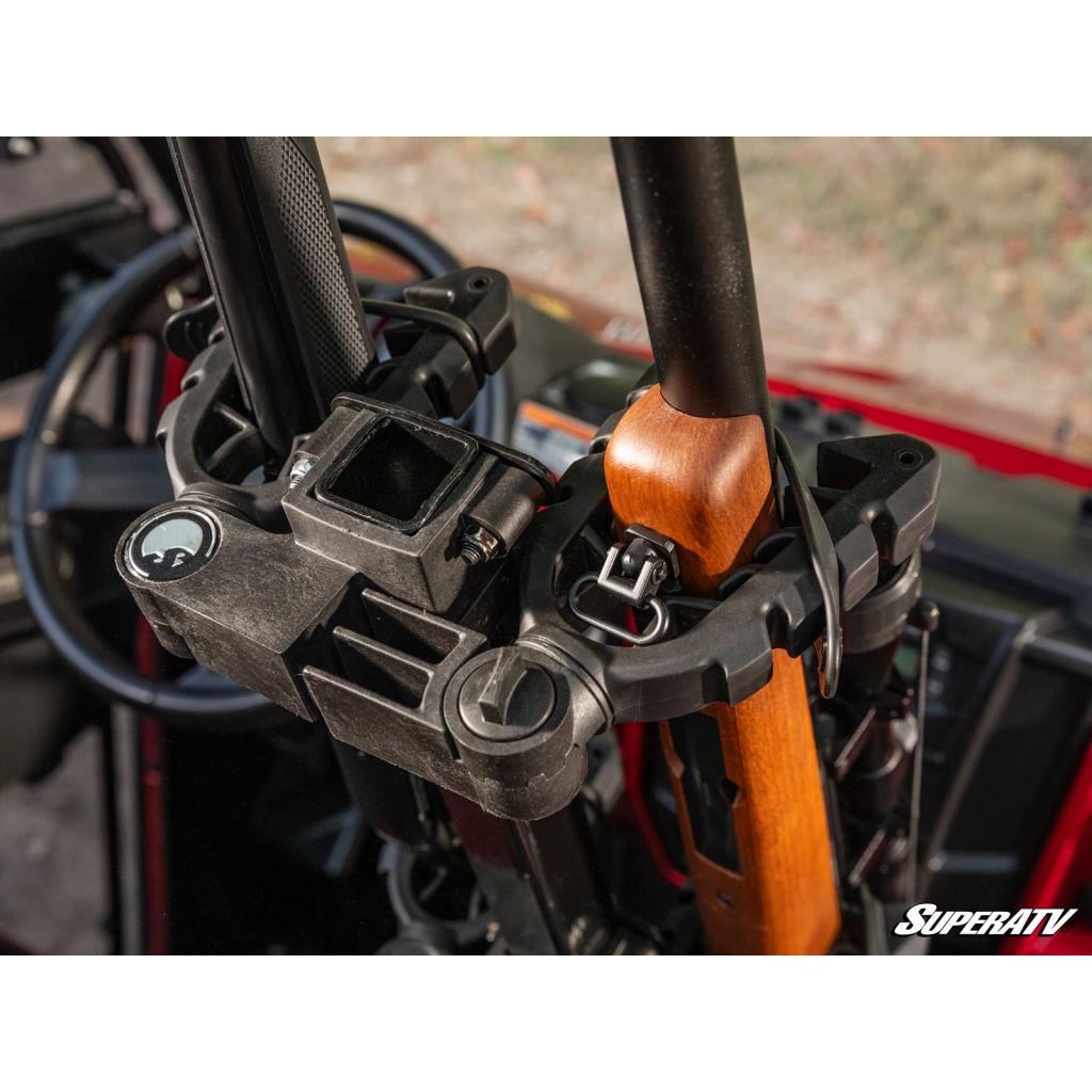 SuperATV Polaris Ranger XP 1000 Floor - Mounted Gun Holder - MojoMotoSport.com