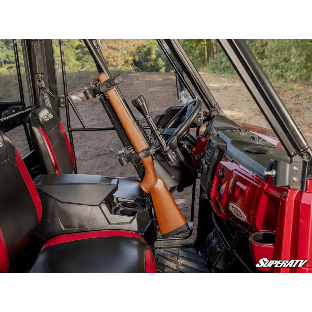 SuperATV Polaris Ranger XP 1000 Floor - Mounted Gun Holder - MojoMotoSport.com