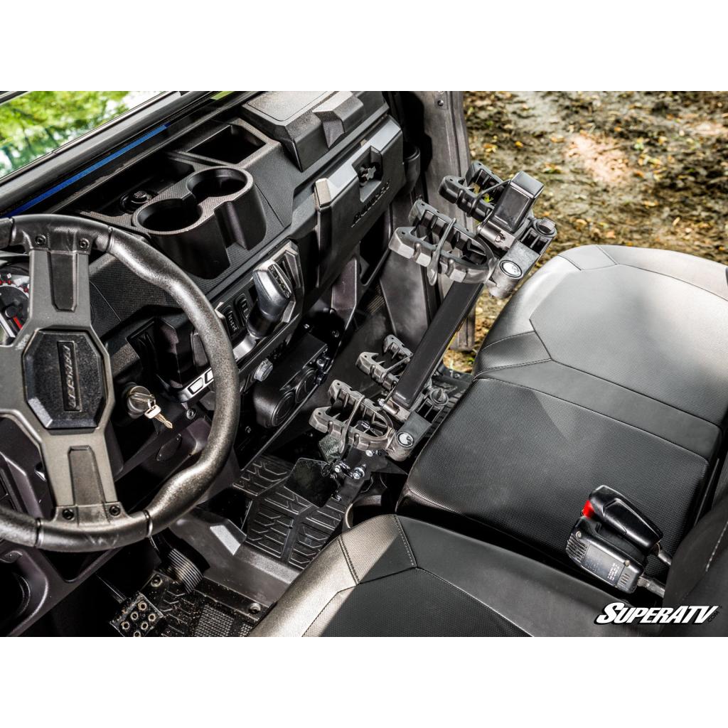 SuperATV Polaris Ranger XP 1000 Floor - Mounted Gun Holder - MojoMotoSport.com