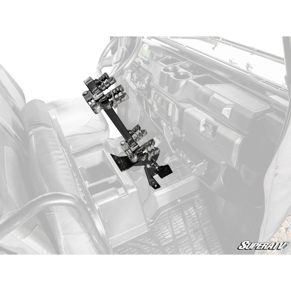 SuperATV Polaris Ranger XP 1000 Floor - Mounted Gun Holder - MojoMotoSport.com