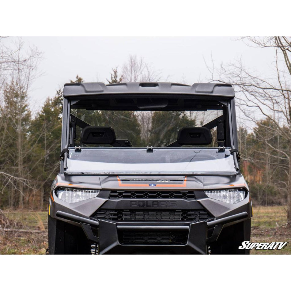 SuperATV Polaris Ranger XP 1000 Polycarbonate Flip Down Windshield - MojoMotoSport.com