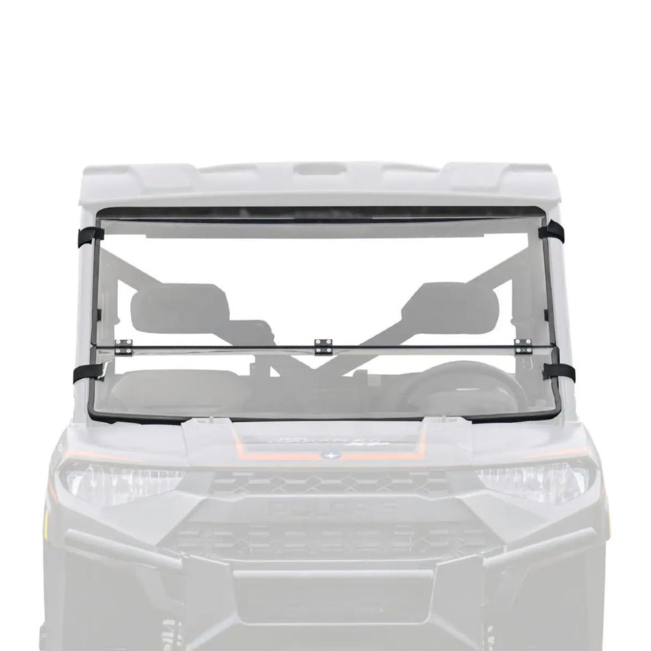 SuperATV Polaris Ranger XP 1000 Polycarbonate Flip Down Windshield - MojoMotoSport.com