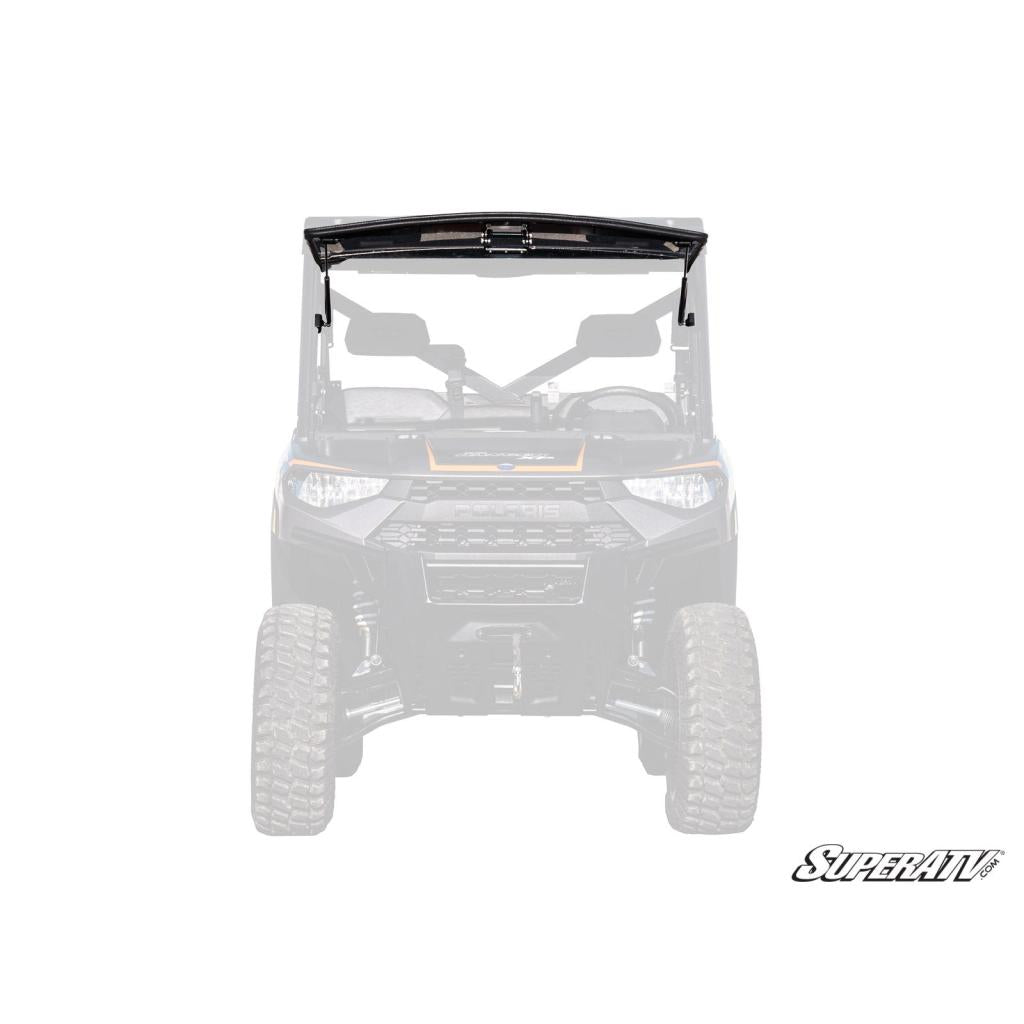 SuperATV Polaris Ranger XP 1000 Scratch Resistant Flip Windshield - MojoMotoSport.com
