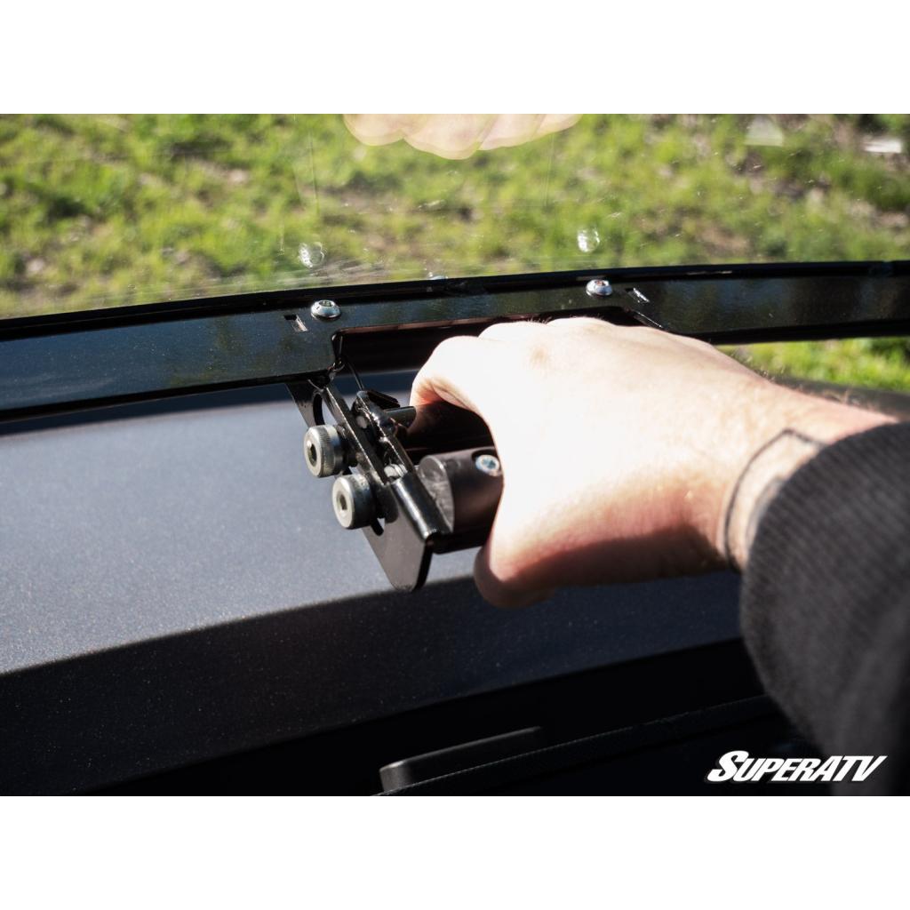 SuperATV Polaris Ranger XP 1000 Scratch Resistant Flip Windshield - MojoMotoSport.com