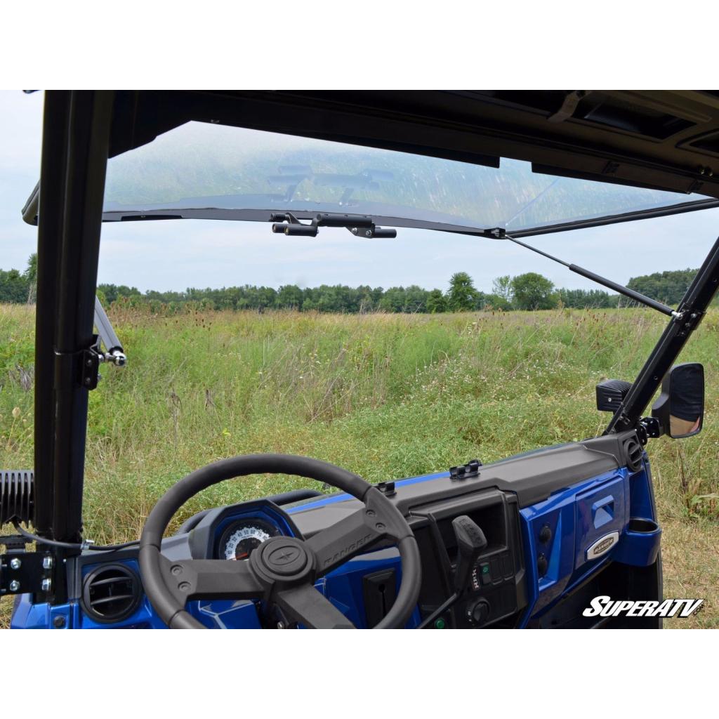 SuperATV Polaris Ranger XP 1000 Scratch Resistant Flip Windshield - MojoMotoSport.com