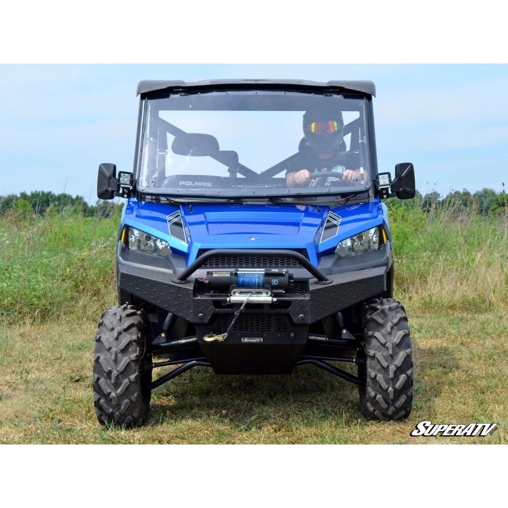 SuperATV Polaris Ranger XP 1000 Scratch Resistant Flip Windshield - MojoMotoSport.com