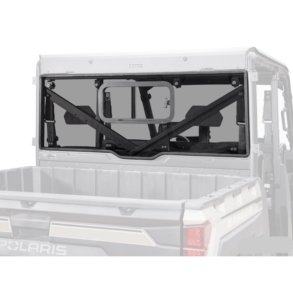 SuperATV Polaris Ranger XP 1000 Sliding Rear Windshield - MojoMotoSport.com
