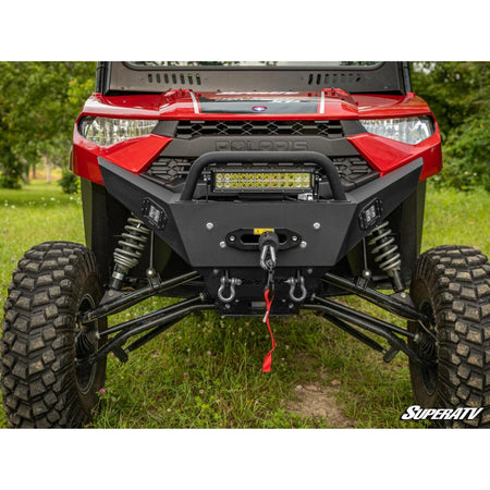 SuperATV Polaris Ranger XP 1000 Winch - Ready Bumper with Bull Bar - MojoMotoSport.com