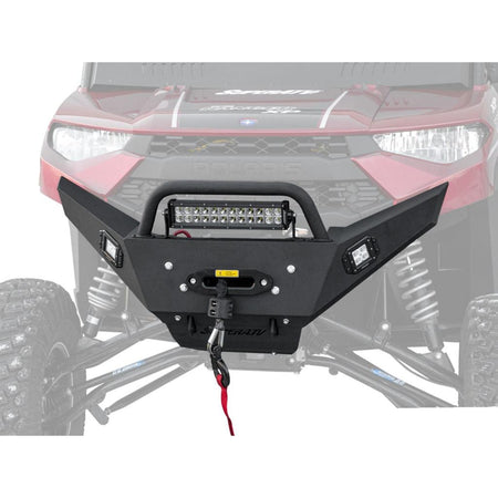 SuperATV Polaris Ranger XP 1000 Winch - Ready Bumper with Bull Bar - MojoMotoSport.com