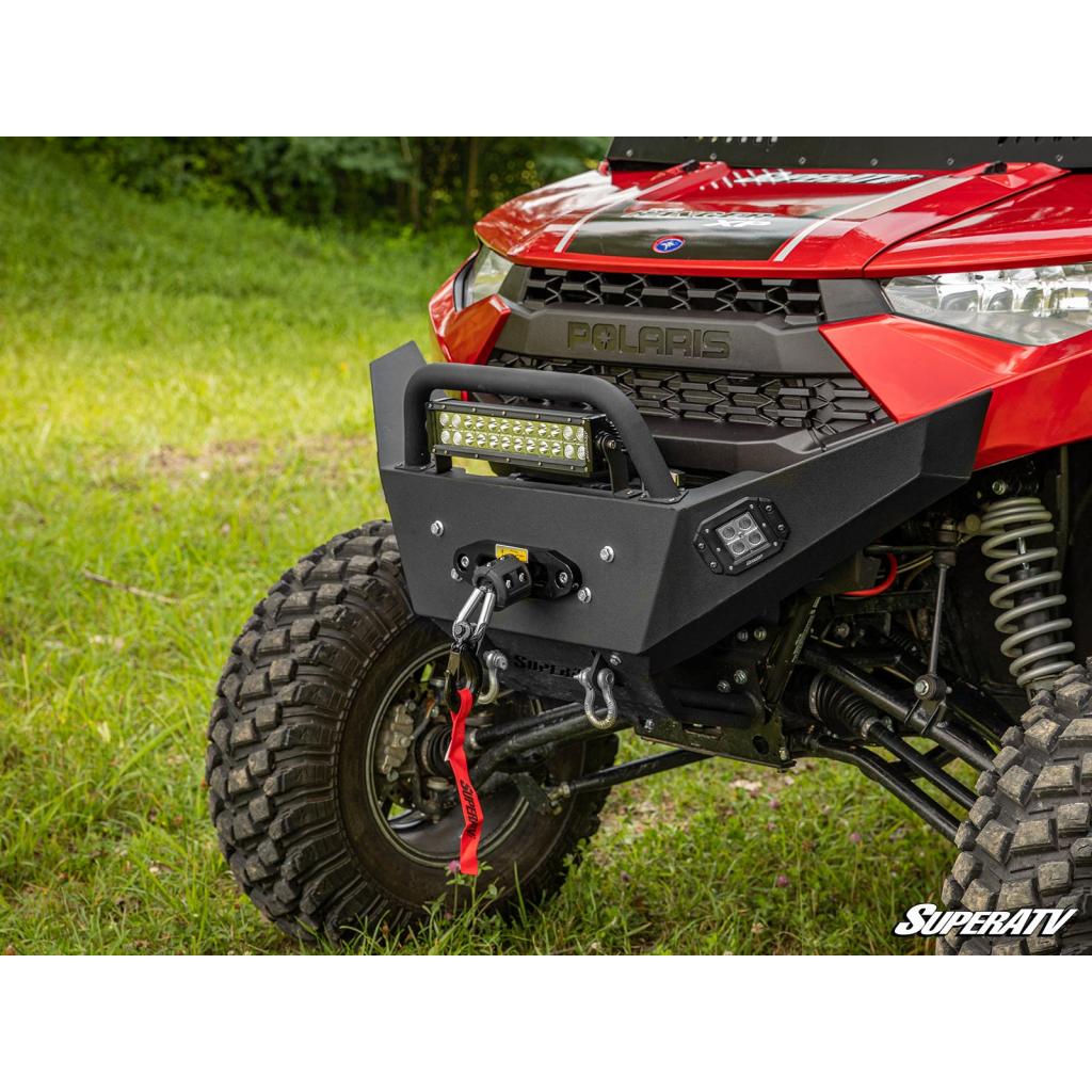 SuperATV Polaris Ranger XP 1000 Winch - Ready Bumper with Bull Bar - MojoMotoSport.com