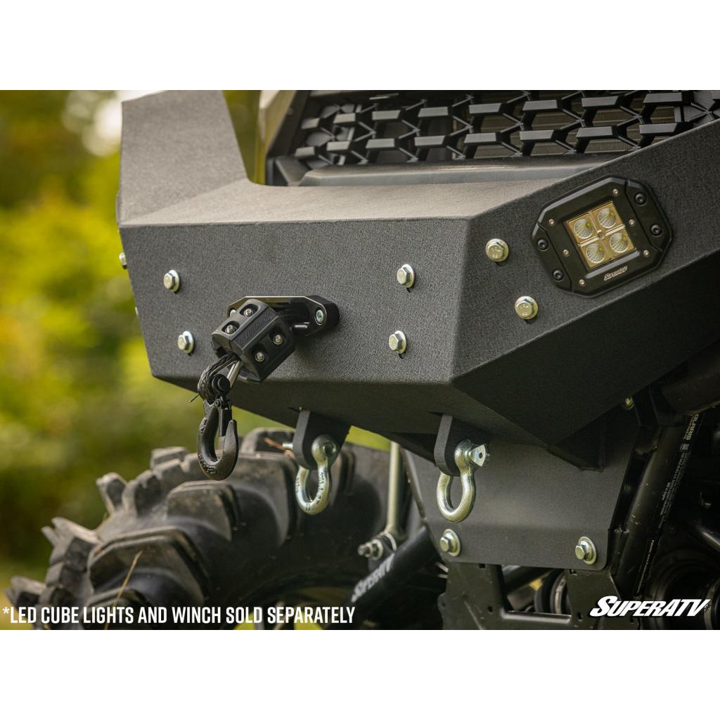 SuperATV Polaris Ranger XP 1000 Winch - Ready Front Bumper - MojoMotoSport.com