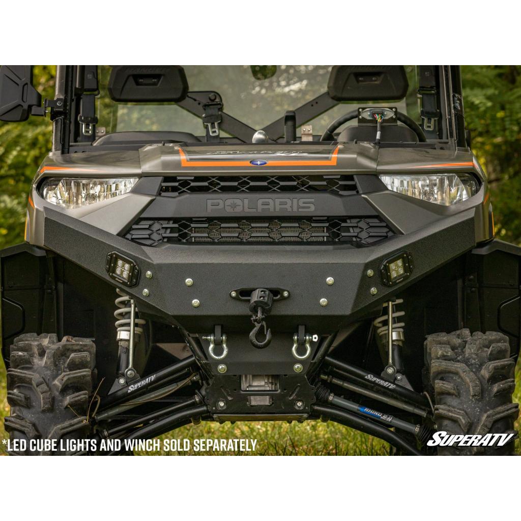 SuperATV Polaris Ranger XP 1000 Winch - Ready Front Bumper - MojoMotoSport.com