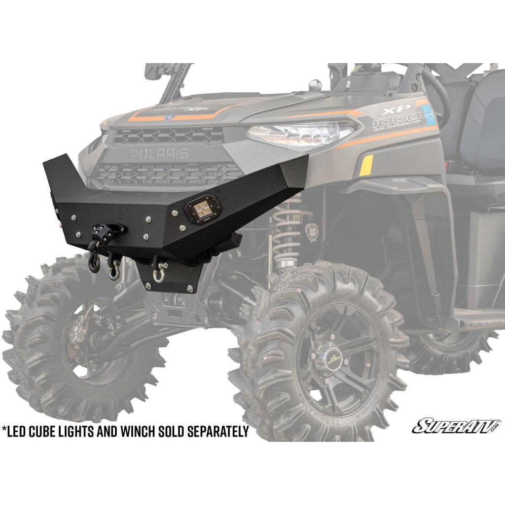 SuperATV Polaris Ranger XP 1000 Winch - Ready Front Bumper - MojoMotoSport.com