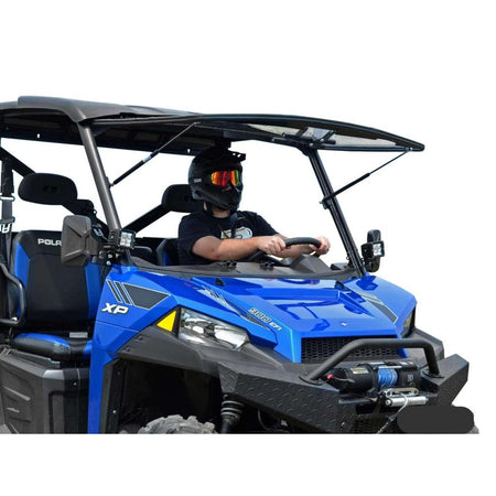 SuperATV Polaris Ranger XP 570 Scratch Resistant Flip Windshield - MojoMotoSport.com